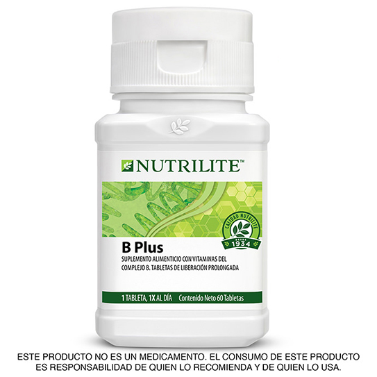 Contiene 8 vitaminas esenciales del complejo B gracias a su contenido de alga espirulina natural. Su tableta doble acción provee 8 horas de soporte.